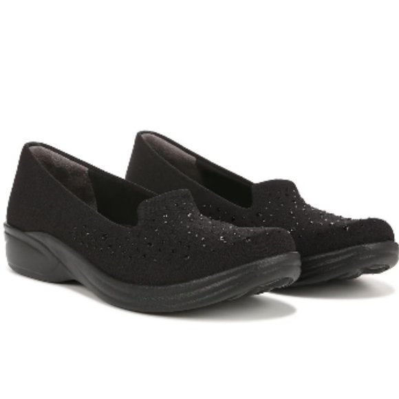 Bzees Shoes - Bzees Poppyseed 3 Slip On Black (WIDE)